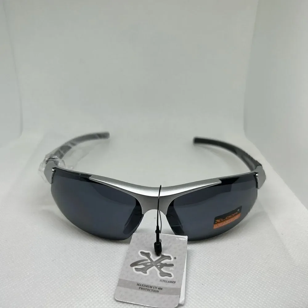 X-Loop Semi Rimless Wrap Mens Sunglasses